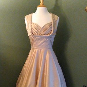 Lindy Bop Ophelia Satin Swing Dress